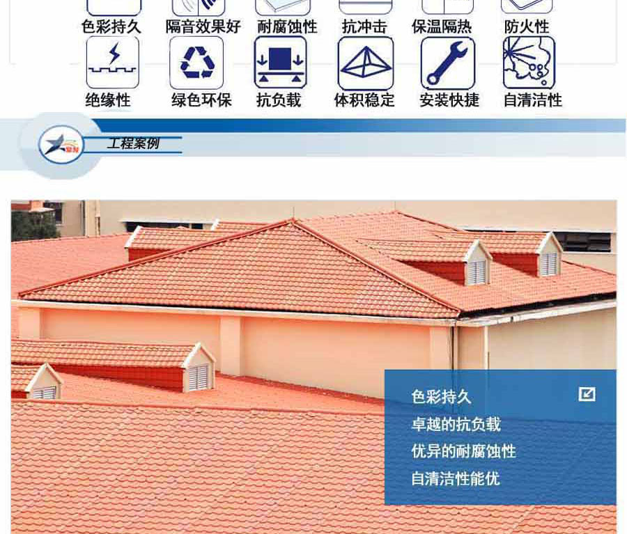 合成樹脂瓦與彩鋼瓦在建筑應用中優(yōu)劣